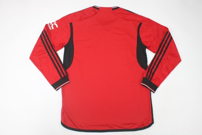 AAA(Thailand) Manchester United 23/24 Home Long Sleeve Soccer Jersey