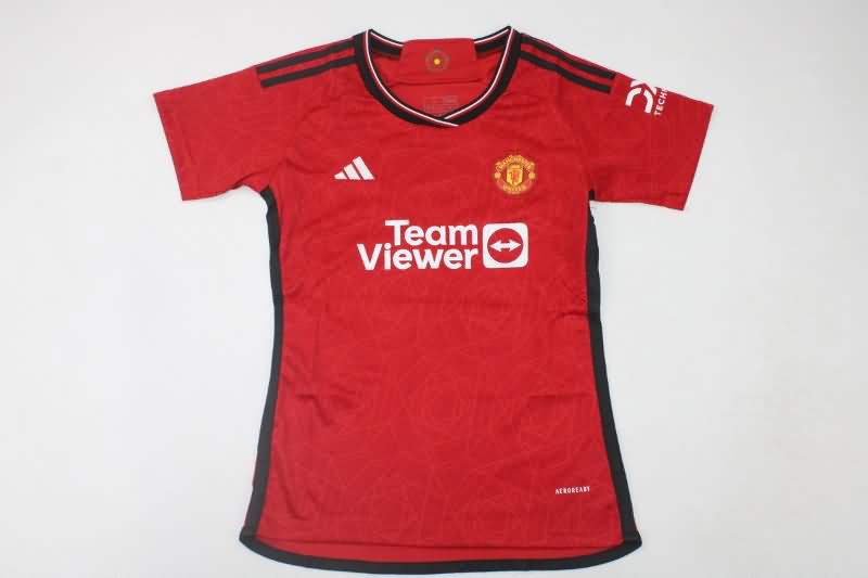 AAA(Thailand) Manchester United 23/24 Home Women Soccer Jersey