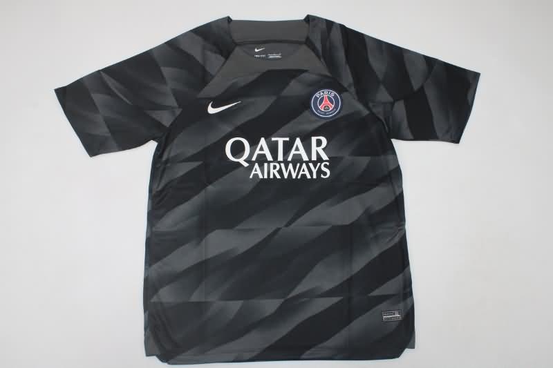 AAA(Thailand) Paris St German 23/24 Goalkeeper Black Soccer Jersey