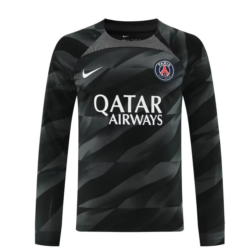 AAA(Thailand) Paris St German 23/24 Goalkeeper Black Long Soccer Jersey