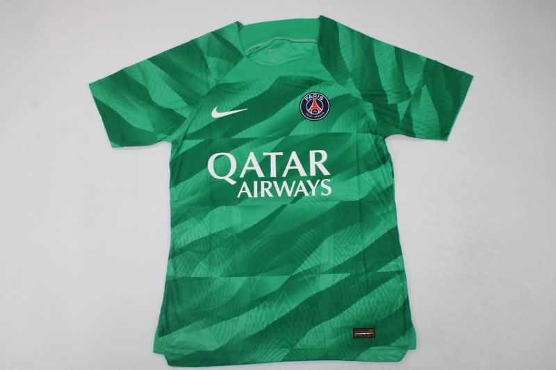 AAA(Thailand) Paris St German 23/24 Goalkeeper Green Soccer Jersey (Player)