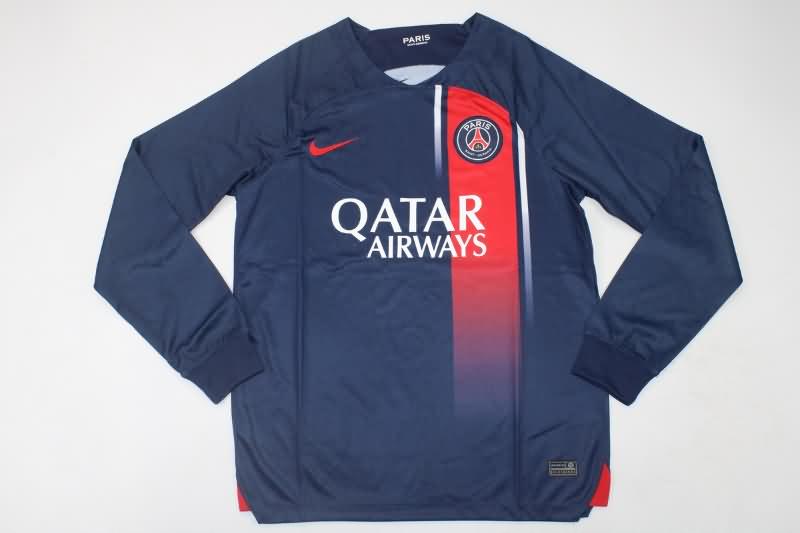 AAA(Thailand) Paris St German 23/24 Home Long Sleeve Soccer Jersey