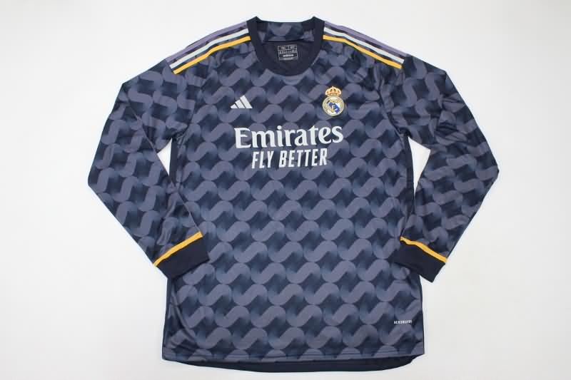 AAA(Thailand) Real Madrid 23/24 Away Long Sleeve Soccer Jersey