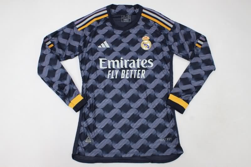 AAA(Thailand) Real Madrid 23/24 Away Long Sleeve Soccer Jersey (Player)