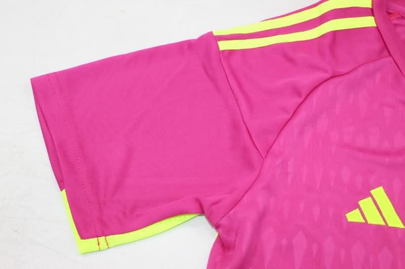 AAA(Thailand) Real Madrid 23/24 Goalkeeper Pink Soccer Jersey
