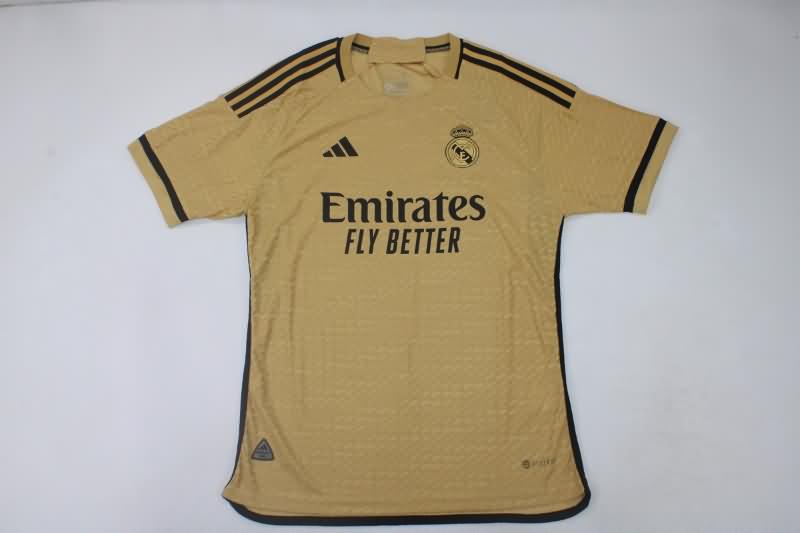 AAA(Thailand) Real Madrid 23/24 Gold Soccer Jersey (Player)