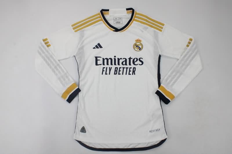 AAA(Thailand) Real Madrid 23/24 Home Long Soccer Jersey (Player)