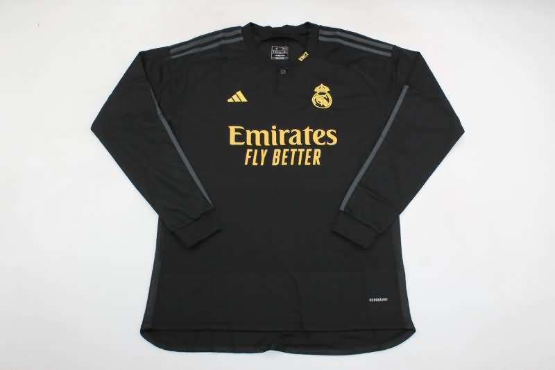 AAA(Thailand) Real Madrid 23/24 Third Long Sleeve Soccer Jersey