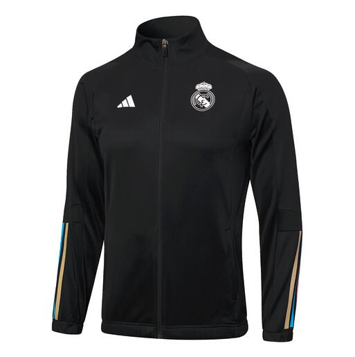 AAA(Thailand) Real Madrid 23/24 Black Soccer Jacket