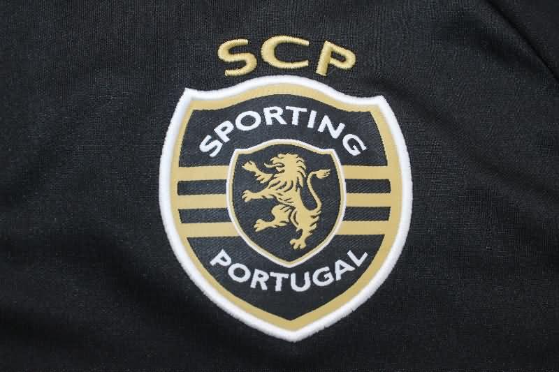 AAA(Thailand) Sporting Lisbon 23/24 Black Soccer Jacket