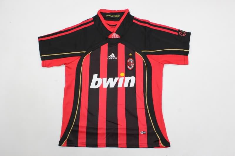 AC Milan 2006/07 Kids Home Soccer Jersey And Shorts