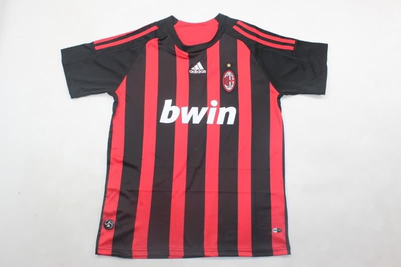 AC Milan 2008/09 Kids Home Soccer Jersey And Shorts