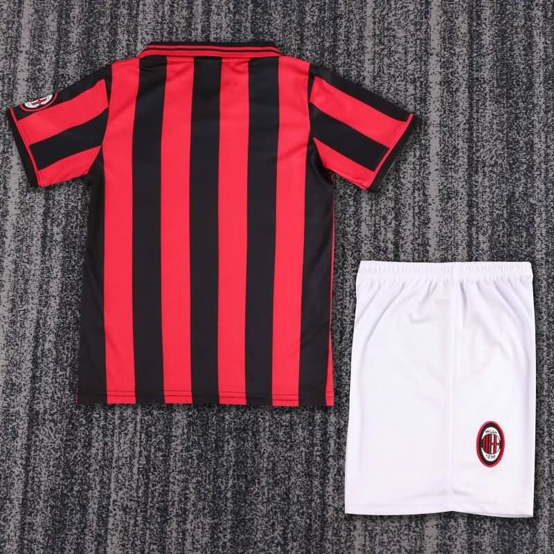 AC Milan 1996/97 Kids Home Soccer Jersey And Shorts