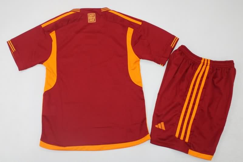 AS Roma 23/24 Kids Home Soccer Jersey And Shorts
