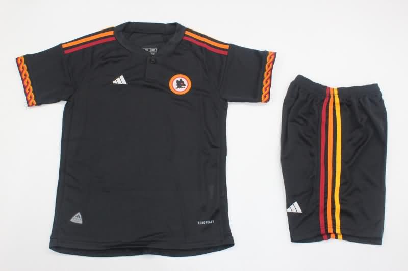 AS Roma 23/24 Kids Third Soccer Jersey And Shorts