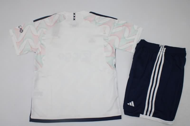 Ajax 23/24 Kids Away Soccer Jersey And Shorts