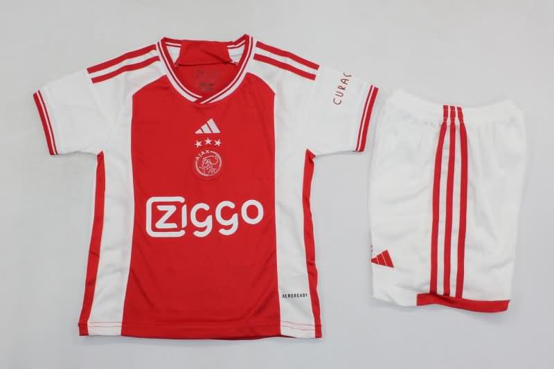 Ajax 23/24 Kids Home Soccer Jersey And Shorts