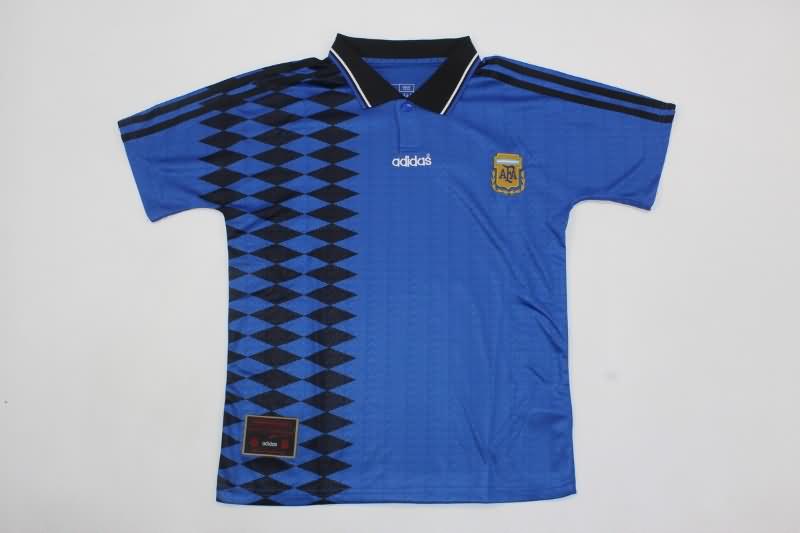 Argentina 1994 Kids Away Soccer Jersey And Shorts