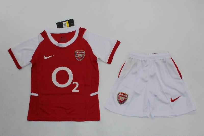 Arsenal 2002/04 Kids Home Soccer Jersey And Shorts
