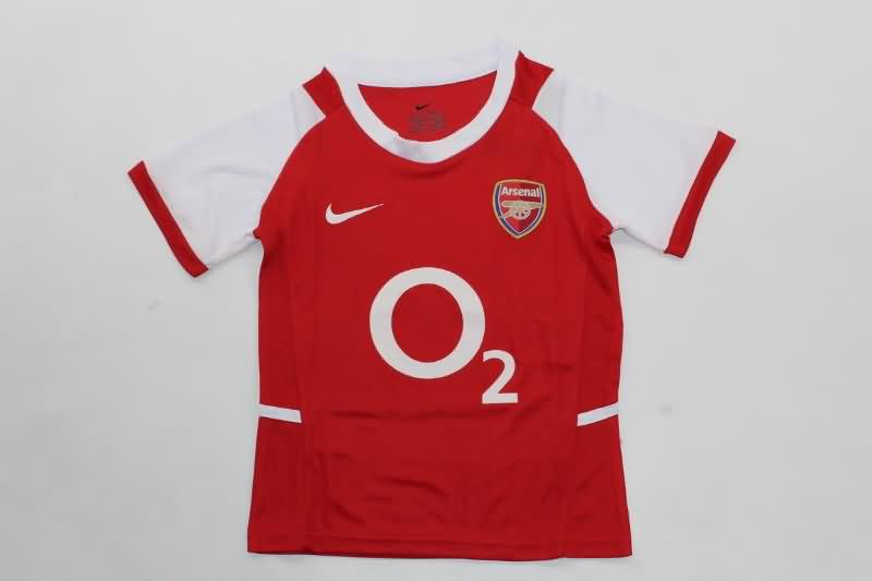 Arsenal 2002/04 Kids Home Soccer Jersey And Shorts