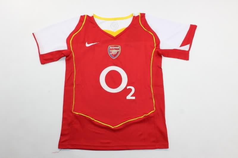 Arsenal 2004/05 Kids Home Soccer Jersey And Shorts