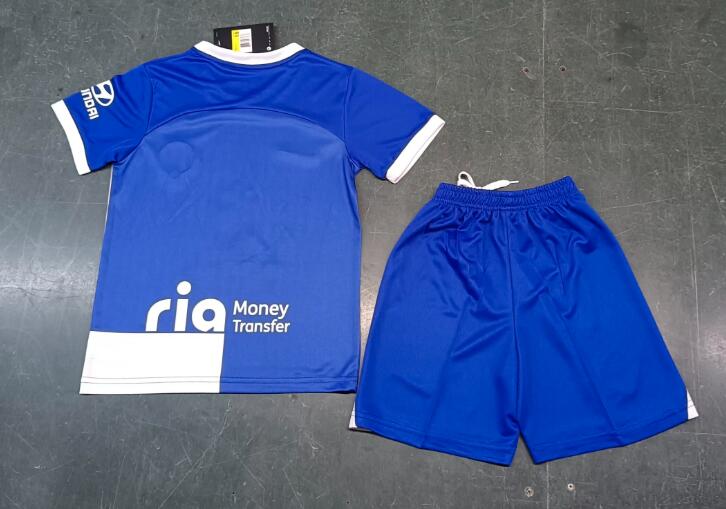 Atletico Madrid 23/24 Kids Away Soccer Jersey And Shorts