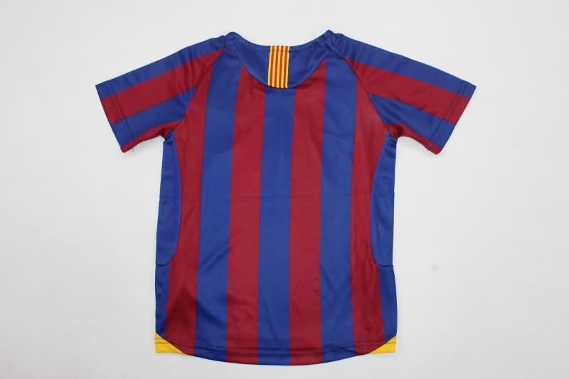 Barcelona 2005/06 Kids Home Soccer Jersey And Shorts