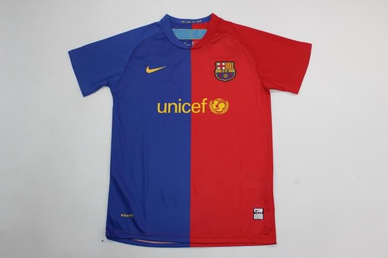 Barcelona 2008/09 Kids Home Soccer Jersey And Shorts