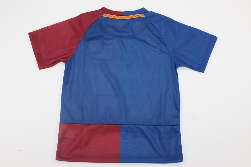 Barcelona 2008/09 Kids Home Final Soccer Jersey And Shorts