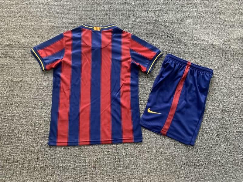 Barcelona 2009/10 Kids Home Soccer Jersey And Shorts