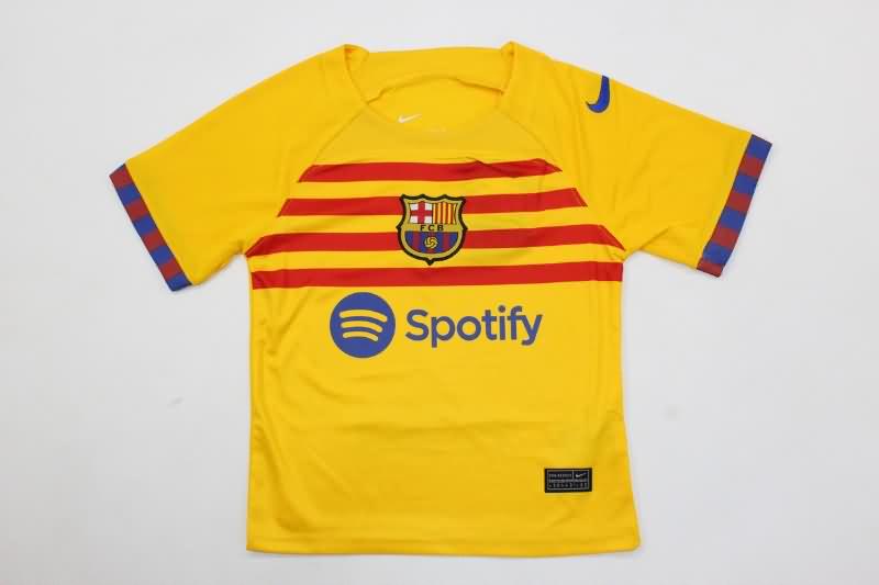 Barcelona 23/24 Kids Fourth Soccer Jersey And Shorts