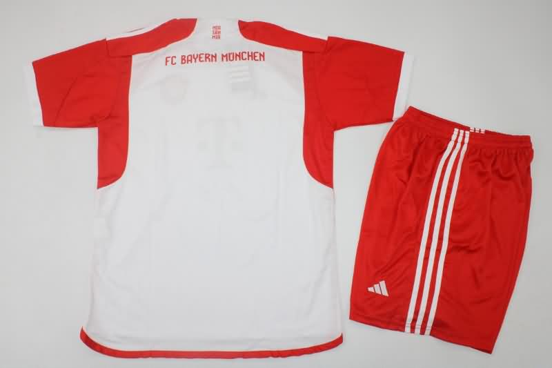 Bayern Munich 23/24 Kids Home Soccer Jersey And Shorts