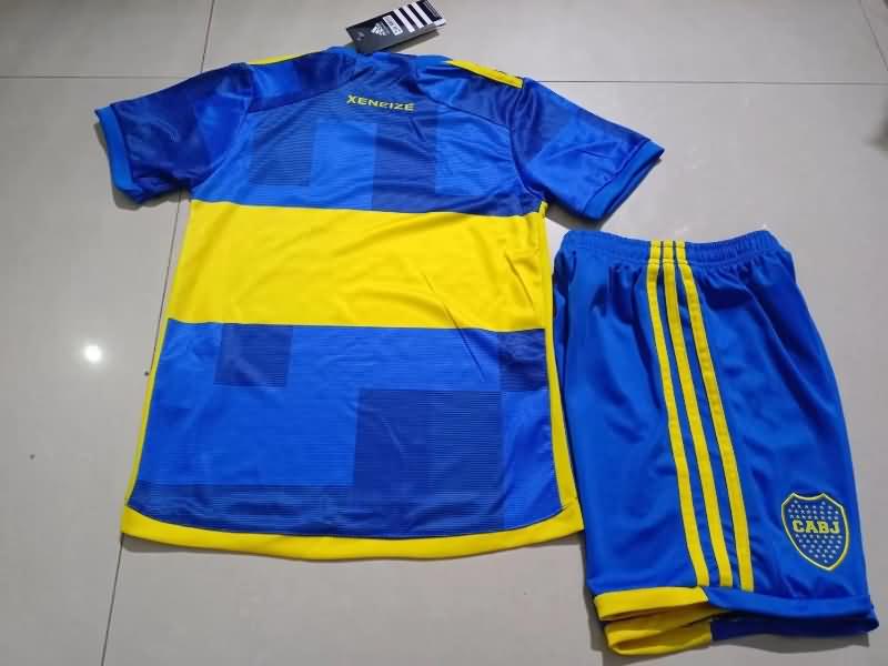 Boca Juniors 23/24 Kids Home Soccer Jersey And Shorts