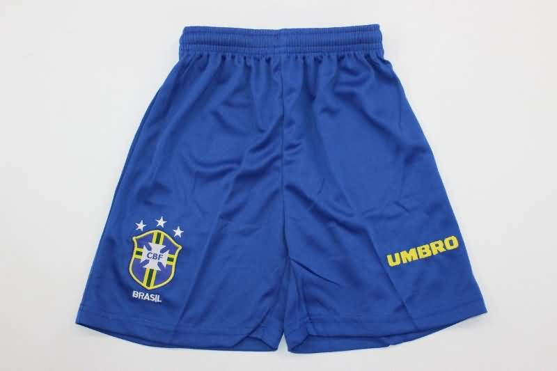 Brazil 1994 Kids Home Soccer Jersey And Shorts