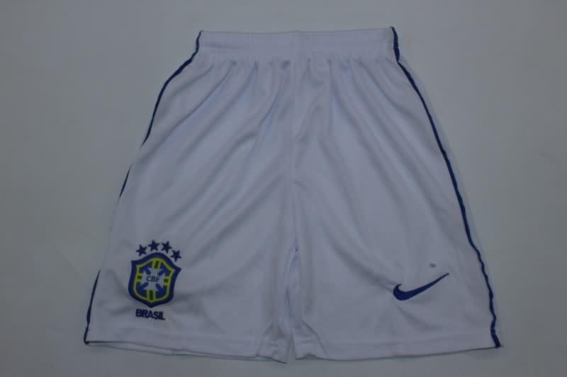 Brazil 2002 Kids Away Soccer Jersey And Shorts