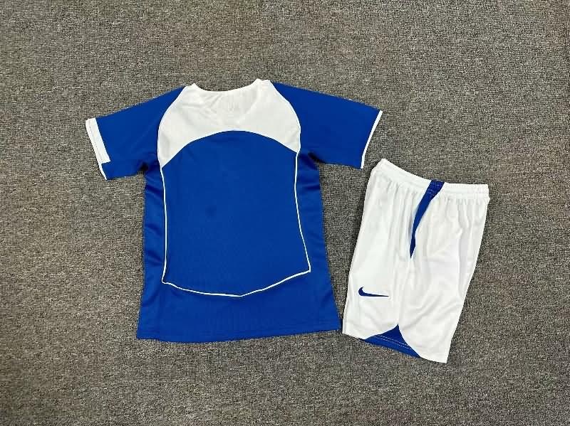 Brazil 2004 Kids Away Soccer Jersey And Shorts