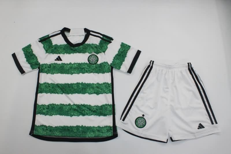 Celtic 23/24 Kids Home Soccer Jersey And Shorts