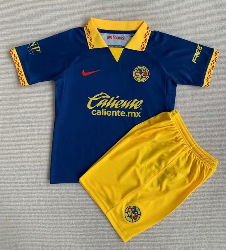 Club America 23/24 Kids Away Soccer Jersey And Shorts
