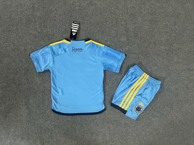 Cruzeiro 2023Third Kids Soccer Jersey And Shorts