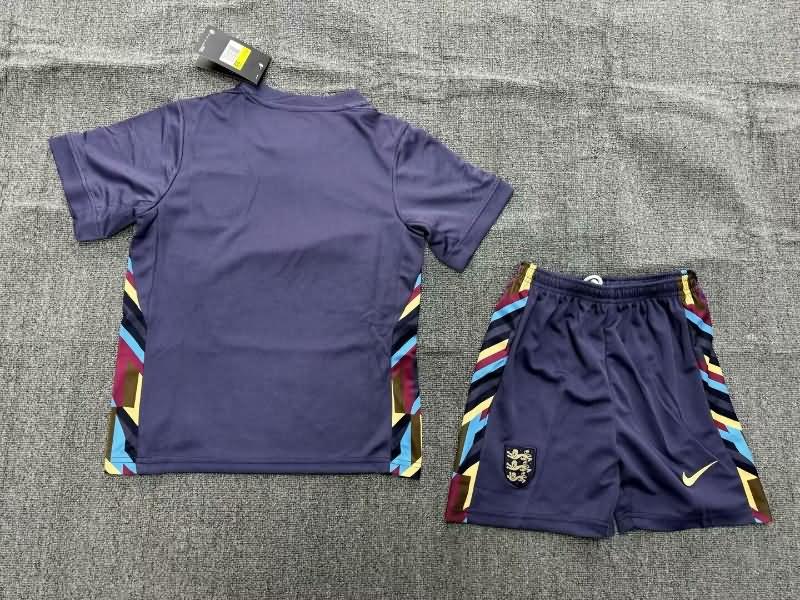 England 2023/24 Kids Away Soccer Jersey And Shorts