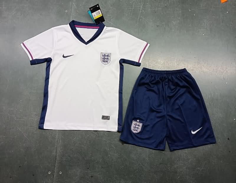 England 2023/24 Kids Home Soccer Jersey And Shorts
