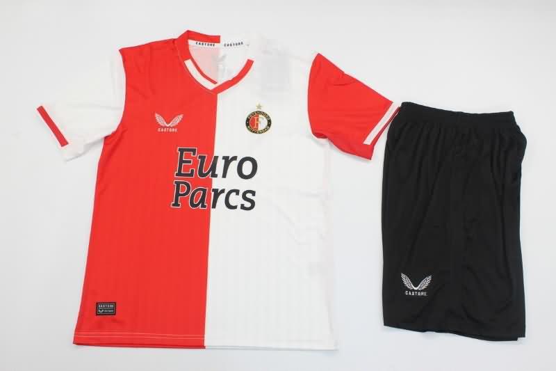 Feyenoord 23/24 Kids Home Soccer Jersey And Shorts