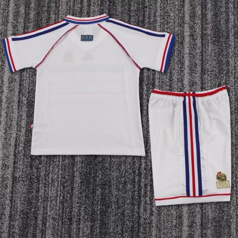 France 1998 Kids Away Soccer Jersey And Shorts