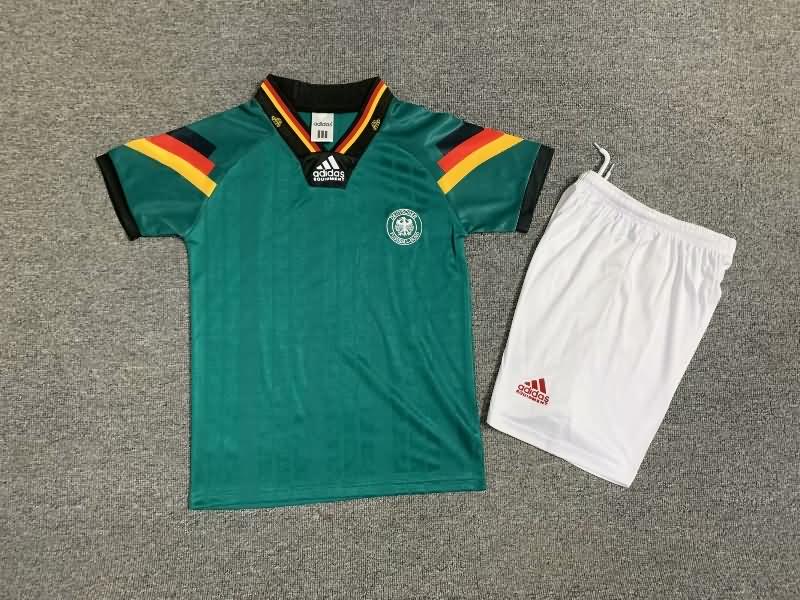 Germany 1992 Kids Away Soccer Jersey And Shorts
