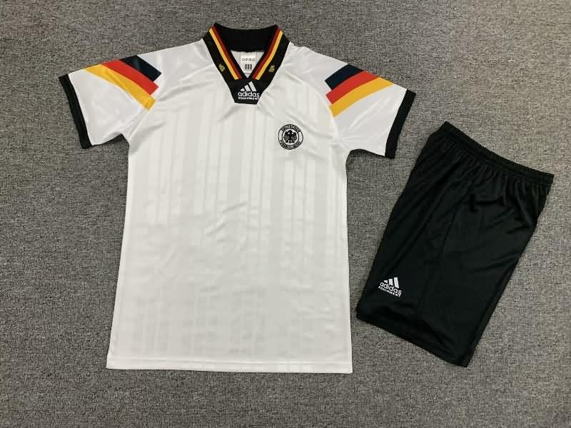 Germany 1992 Kids Home Soccer Jersey And Shorts
