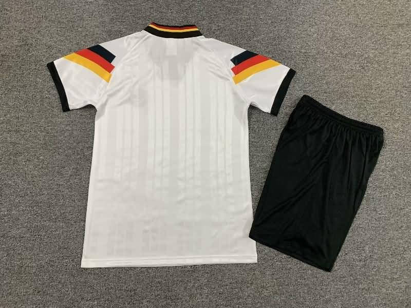 Germany 1992 Kids Home Soccer Jersey And Shorts