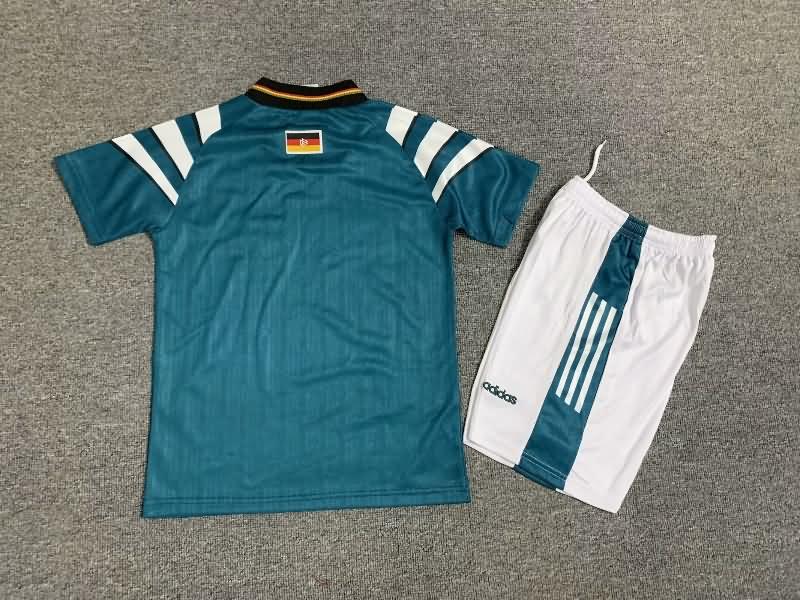 Germany 1996 Kids Away Soccer Jersey And Shorts