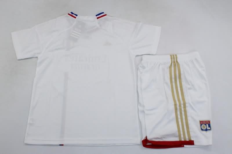 Lyon 23/24 Kids Home Soccer Jersey And Shorts