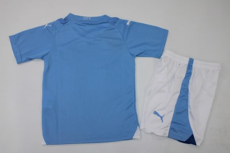 Manchester City 23/24 Kids Home Soccer Jersey And Shorts