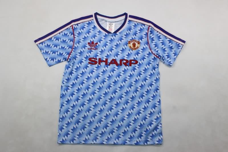 Manchester United 1990/92 Kids Away Soccer Jersey And Shorts